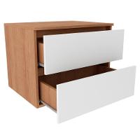 Conjunto Para Banheiro Com Cuba E Espelho Amendoa Branco