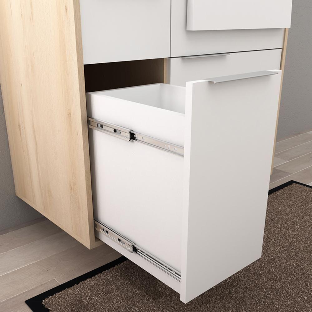 Balcão Gabinete Para Banheiro 80cm 2 Gavetas Com Cuba Branco - 4
