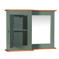 Conjunto Para Banheiro Dália 1 Porta E 2 Nichos Cor Laca - Verde Musgo - 1