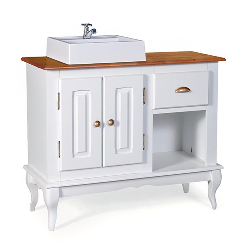 Conjunto Para Banheiro Dália 2 Portas E 1 Gaveta E 1 Nicho Cor Laca - Branca - 3