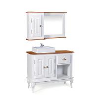 Conjunto Para Banheiro Dália 2 Portas E 1 Gaveta E 1 Nicho Cor Laca - Branca - 5