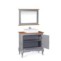 Conjunto Para Banheiro Dália 02 Portas Cor Laca - Cinza - 3