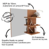 Conjunto Para Banheiro Com Cuba E Espelho Amendoa Branco - 3