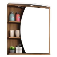 Conjunto Para Banheiro Armário Gabinete 01 Porta 60 Cm Com Cuba Duna B06 Branco Nogal - Lyam Decor - 9