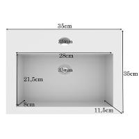 Conjunto Para Banheiro 60Cm Com Cuba E Espelho