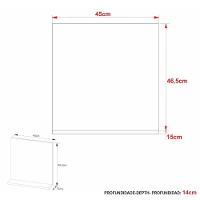 Espelheira Para Banheiro 45cm Com Prateleira Multimóveis Cr10115 Amêndoa Amêndoa - 4