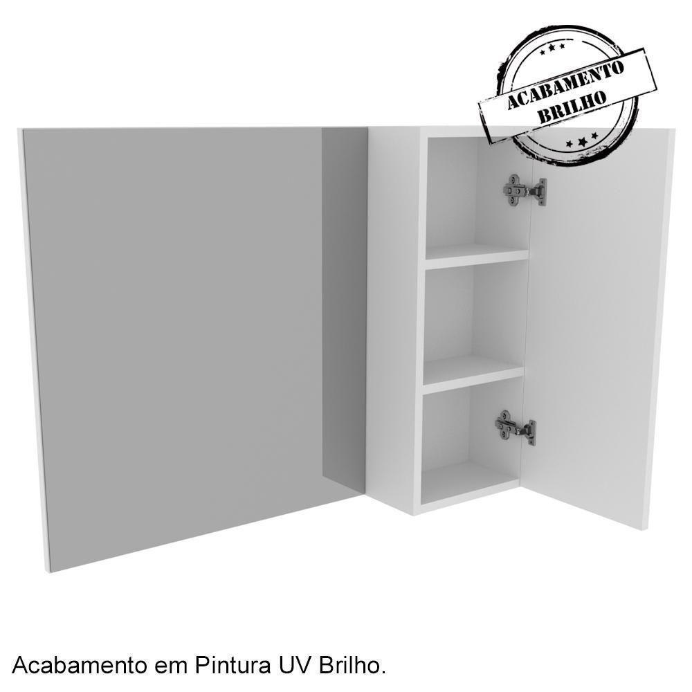 Conjunto Para Banheiro Com Cuba E Espelho Bn2 Branco - 4