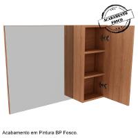 Conjunto Para Banheiro Com Cuba E Espelho Bn2 Amendoa Branco - 5