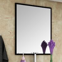 Espelho Para Banheiro Com Painel Preto 78X90 B06 Gama - 3