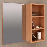 Espelheira Para Banheiro 3 Nichos Bn3609 Amendoa - 6