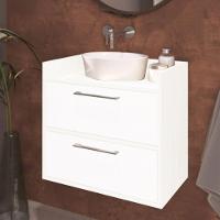 Gabinete Banheiro Suspenso 2 Portas Trovarelli Branco - 3