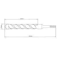 Broca Para Concreto 10x210 Mm Tramontina Em Aço Especial Com Encaixe Sds Plus Tramontina - 2