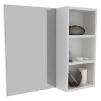 Espelheira Para Banheiro 3 Nichos Bn3609 Branco - 1