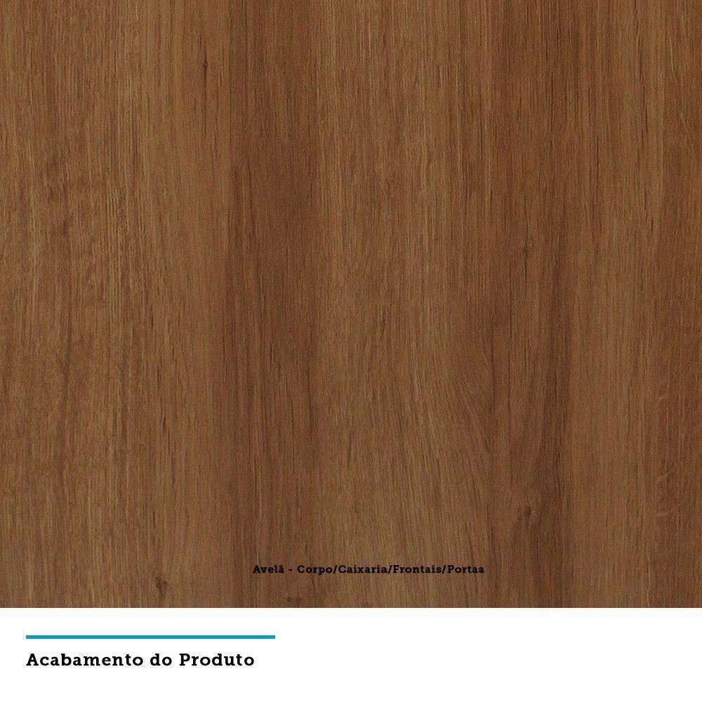 Armário Aéreo 120cm 2 Portas Basculantes C/Nichos Diana - 2