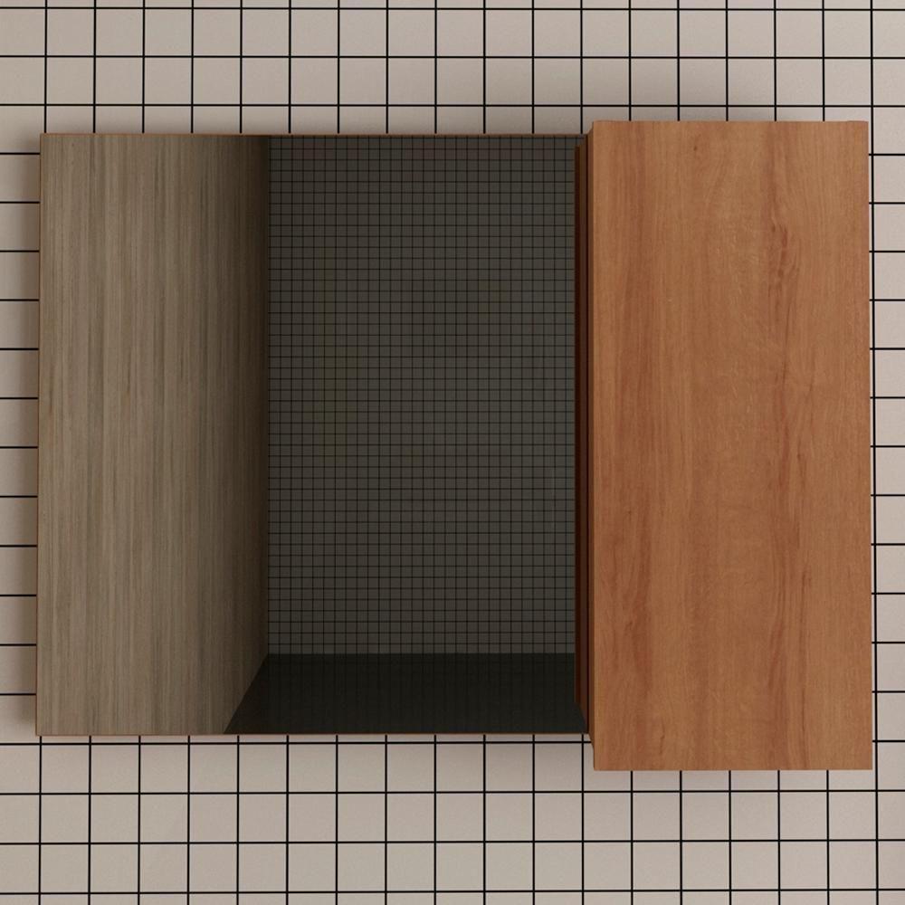 Espelheira Para Banheiro 1 Porta Bn3602 Amendoa - 5