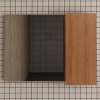 Espelheira Para Banheiro 1 Porta Bn3602 Amendoa - 5