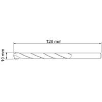 Broca Para Concreto 10x120 Mm Em Aço Especial Com Acabamento Jateado Para Uso Doméstico - 2