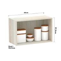 Armário Basculante 60cm 1 Porta Luci Legno Crema C/Kashmir - 2