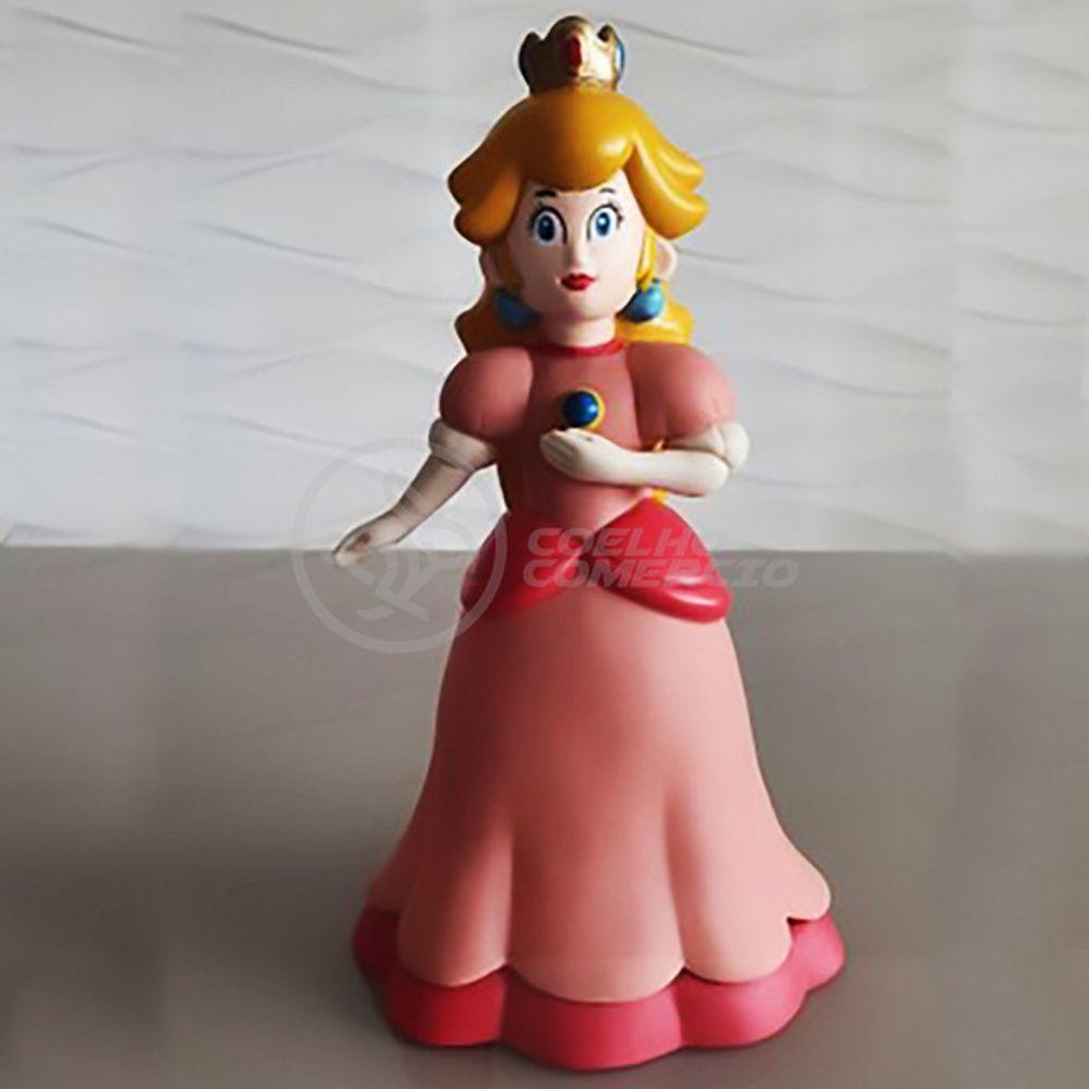 Boneco Princesa Peach Toadstool Super Size 23Cm - Mario - 1