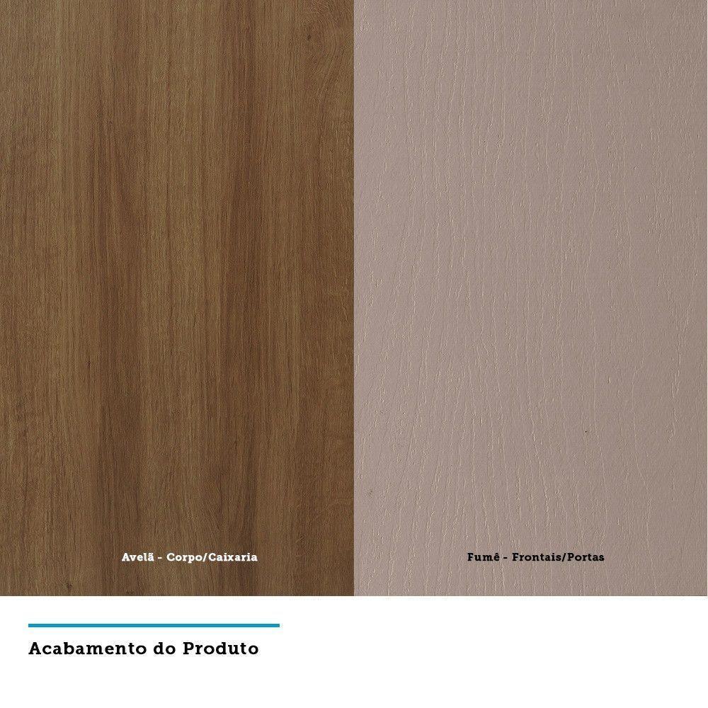 Armário Aéreo 120cm 2 Portas Basculantes C/Nichos Diana - 3