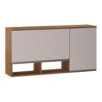 Armário Aéreo 120cm 2 Portas Basculantes C/Nichos Diana - 1