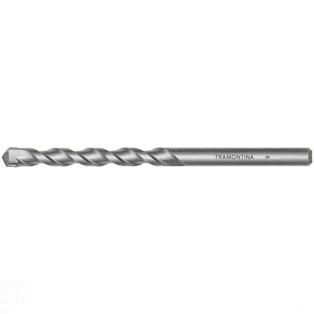 Broca Para Concreto 8x120 Mm 5/16" Em Aço Especial Com Acabamento Jateado Din 8039 - 3