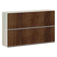 Armário Basculante Duplo 120cm 2 Portas Legno Crema - 1