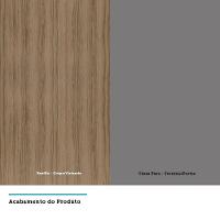 Armário Aéreo 120cm 1 Porta Basculante C/Nichos Isa Vanill - 2