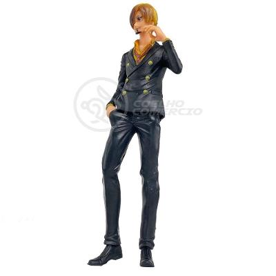 Brinquedo Boneco Anime Figura De Ação One Piece 18Cm - Sanji