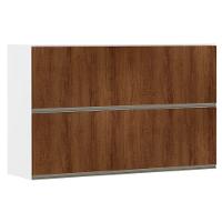 Armário Basculante Duplo 120cm 2 Portas Branco Polar - 1