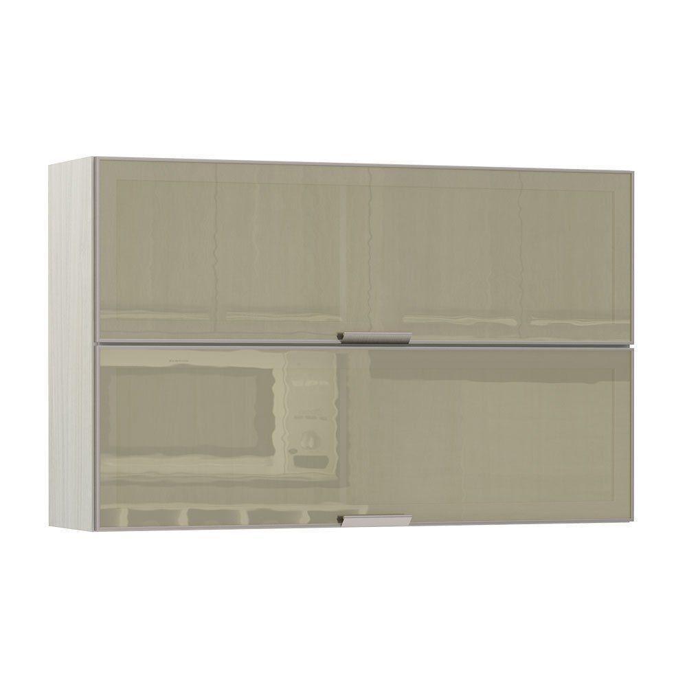 Armario Basculante Duplo 120cm 2 Portas C/Vidro Reflecta - 1