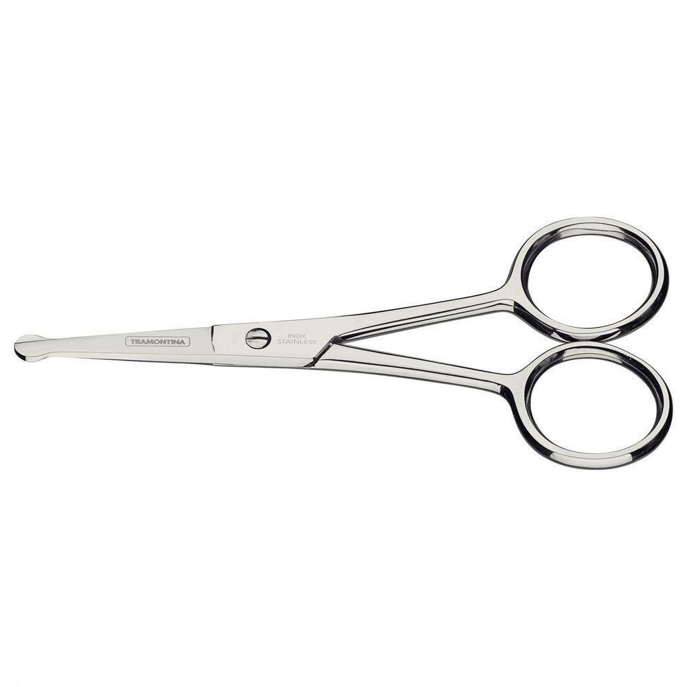 Tesoura De Pelos E Unha Para Bebês Tramontina Em Aço Inox 4" Tramontina - 1