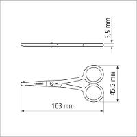 Tesoura De Pelos E Unha Para Bebês Tramontina Em Aço Inox 4" Tramontina - 2