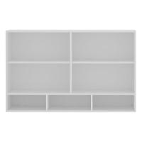 Armário Aéreo 120cm 2 Portas Branco C/Nicho E Vidro - 3