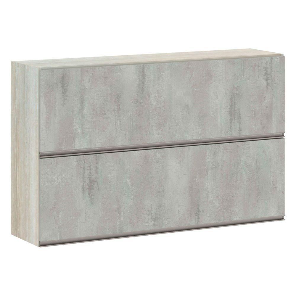 Armário Basculante Duplo 120cm 2 Portas Legno Crema - 1