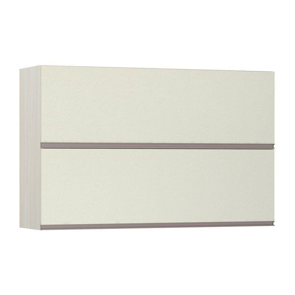 Armário Basculante Duplo 120cm 2 Portas Legno Crema C/Kash - 1