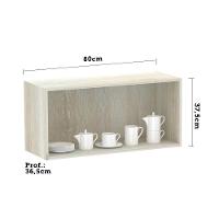 Armário Basculante 80cm 1 Porta Luci Legno Crema C/Gaia - 3