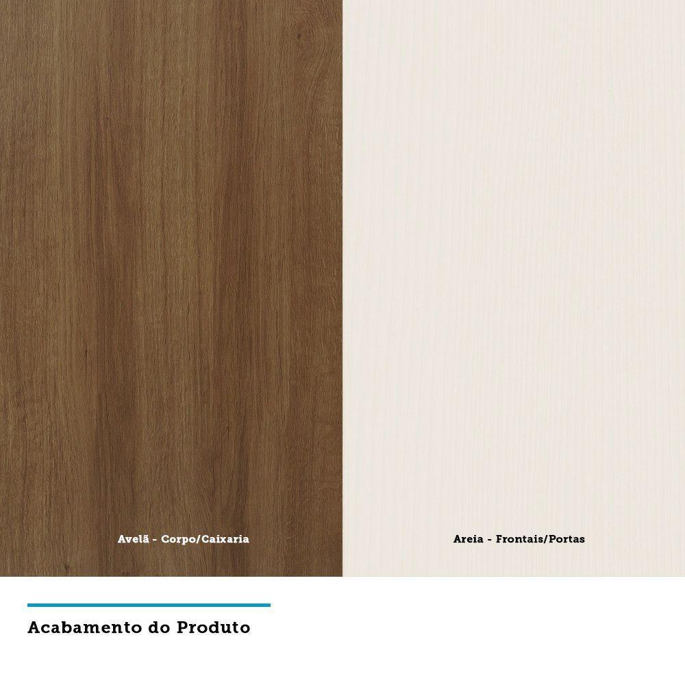 Armário Aéreo 120cm 2 Portas Basculantes C/Nichos Diana - 4