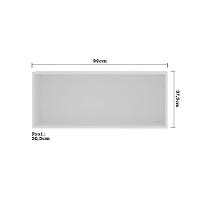 Armário Basculante 90cm 1 Porta Branco Polar C/Cumaru - 3