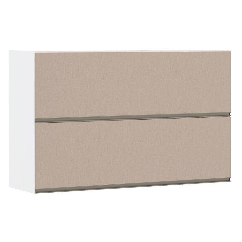 Armário Basculante Duplo 120cm 2 Portas Branco Polar - 1