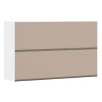 Armário Basculante Duplo 120cm 2 Portas Branco Polar - 1