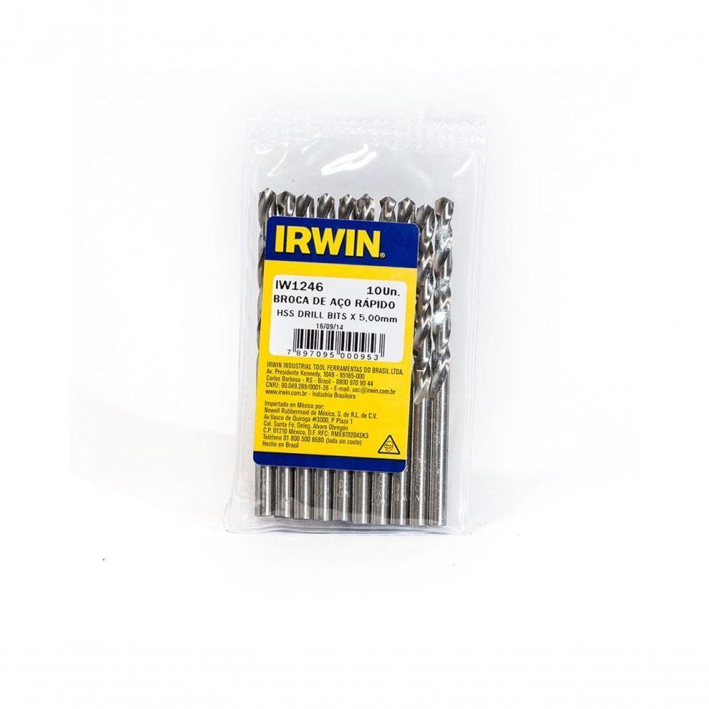 Broca Aco Rapido Irwin 5,00Mm-1246 C/10Pcs - 1
