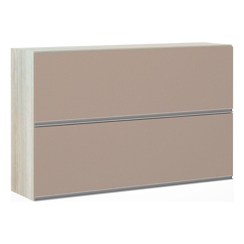 Armário Basculante Duplo 120cm 2 Portas Lis Legno Crema - 1