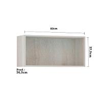 Armário Basculante 80cm 1 Porta C/Vidro Reflecta Bronze - 3