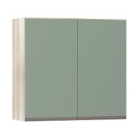 Armário Luciane 80cm 2 Portas Luci Legno Crema C/Verde - 1