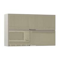 Armário Basculante Duplo 120cm 2 Portas C/Vidro Reflecta - 1