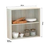 Armário Luciane 80cm 2 Portas Luci Legno Crema C/Connect - 5