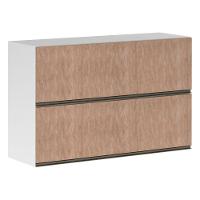 Armário Basculante Duplo 120cm 2 Portas Branco Polar - 1