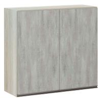 Armário Luciane 80cm 2 Portas Luci Legno Crema C/Concreto - 1