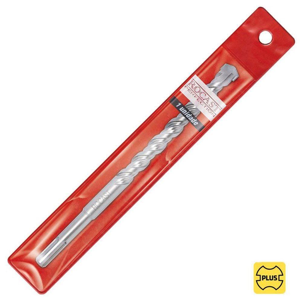 Broca Com Pastilha De Metal Duro E Encaixe Rápido Plus - 18,0 X 260mm - 19,0030- Rocast - 1